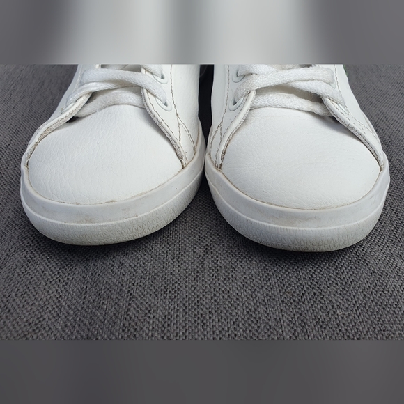 Lacoste Girls White Trainers Pink Detailing Vgc uk1 summer Sneakers - Picture 4 of 16